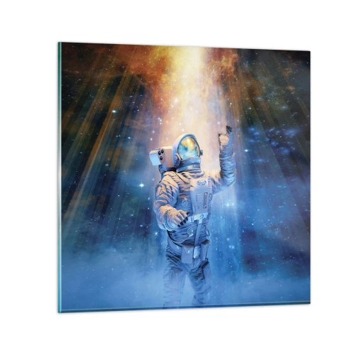 Obraz na szkle - Wreszcie u celu - 70x70 cm