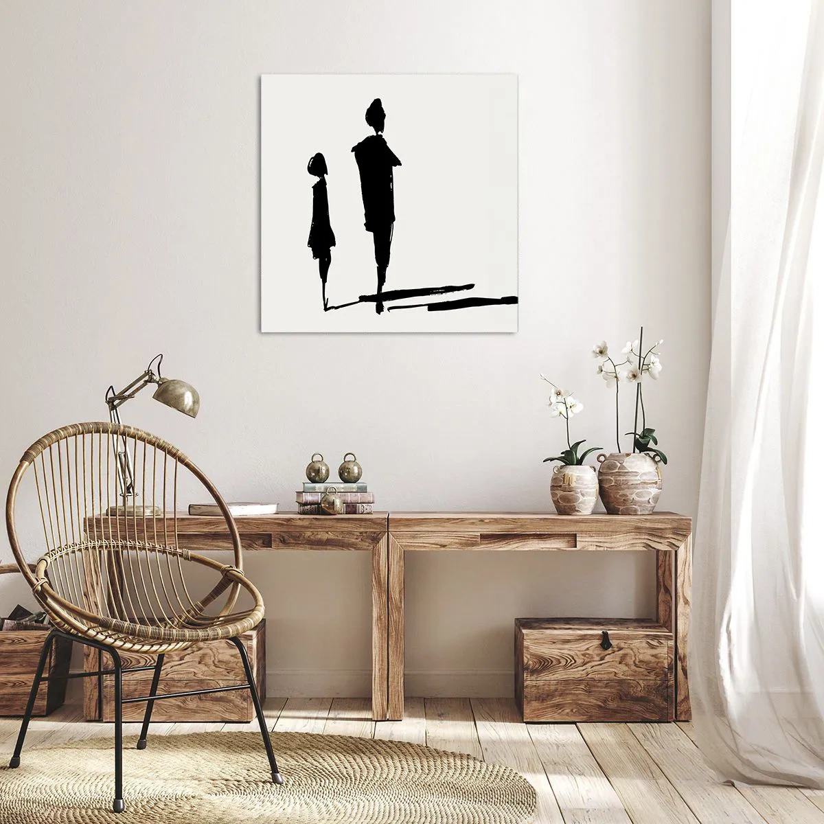 Obraz na płótnie - Na pewno razem? - 40x40 cm