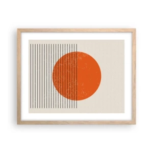 Plakat w ramie jasny dąb - Zawsze słońce - 50x40 cm