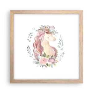 Plakat w ramie jasny dąb - Zaproszenie do świata baśni - 30x30 cm