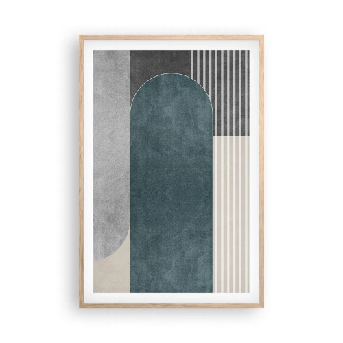 Plakat w ramie jasny dąb - Kompozycja na poziomie - 61x91 cm