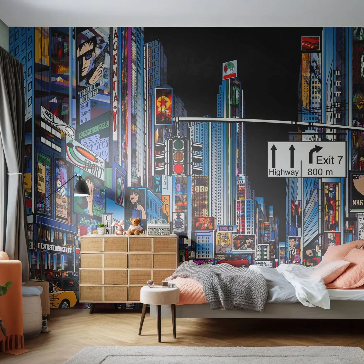 Fototapeta na wymiar Standard Eco - Komiksowa wielka noc - Miasto, Architektura, Nowy Jork