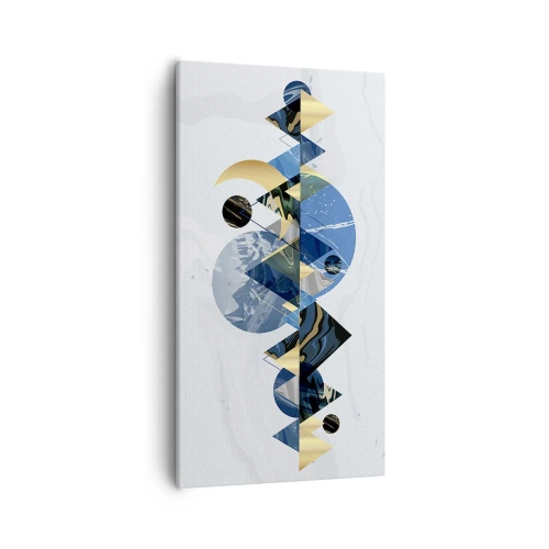 Obraz na płótnie - Pejzaż geometryczny - 55x100 cm