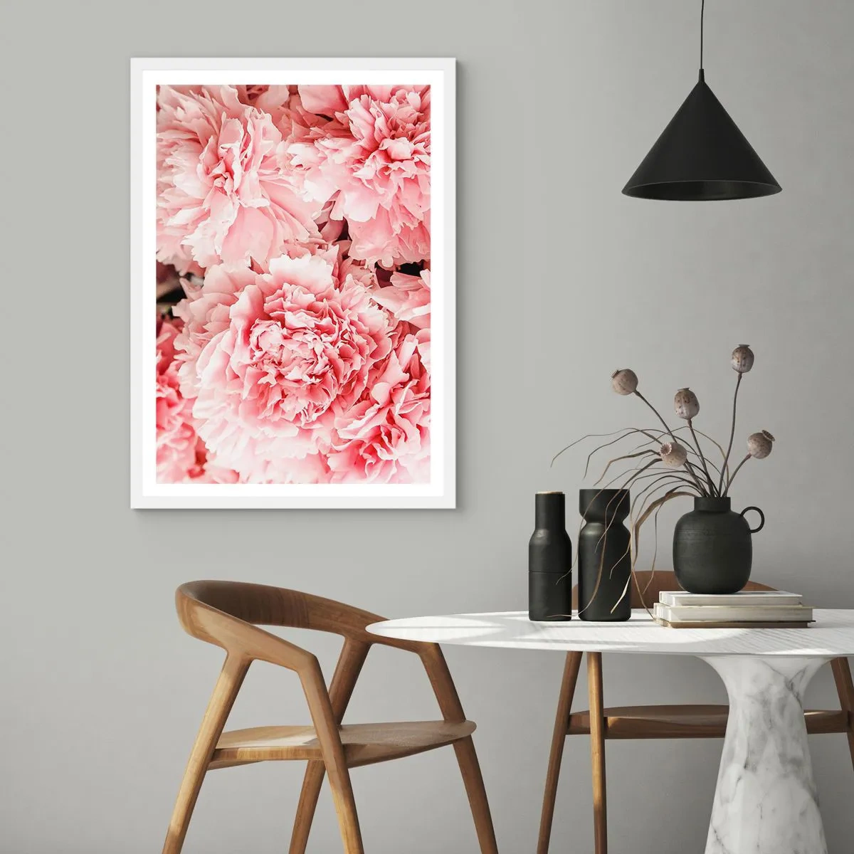 Plakat w białej ramie - Różowe marzenie - 30x40 cm