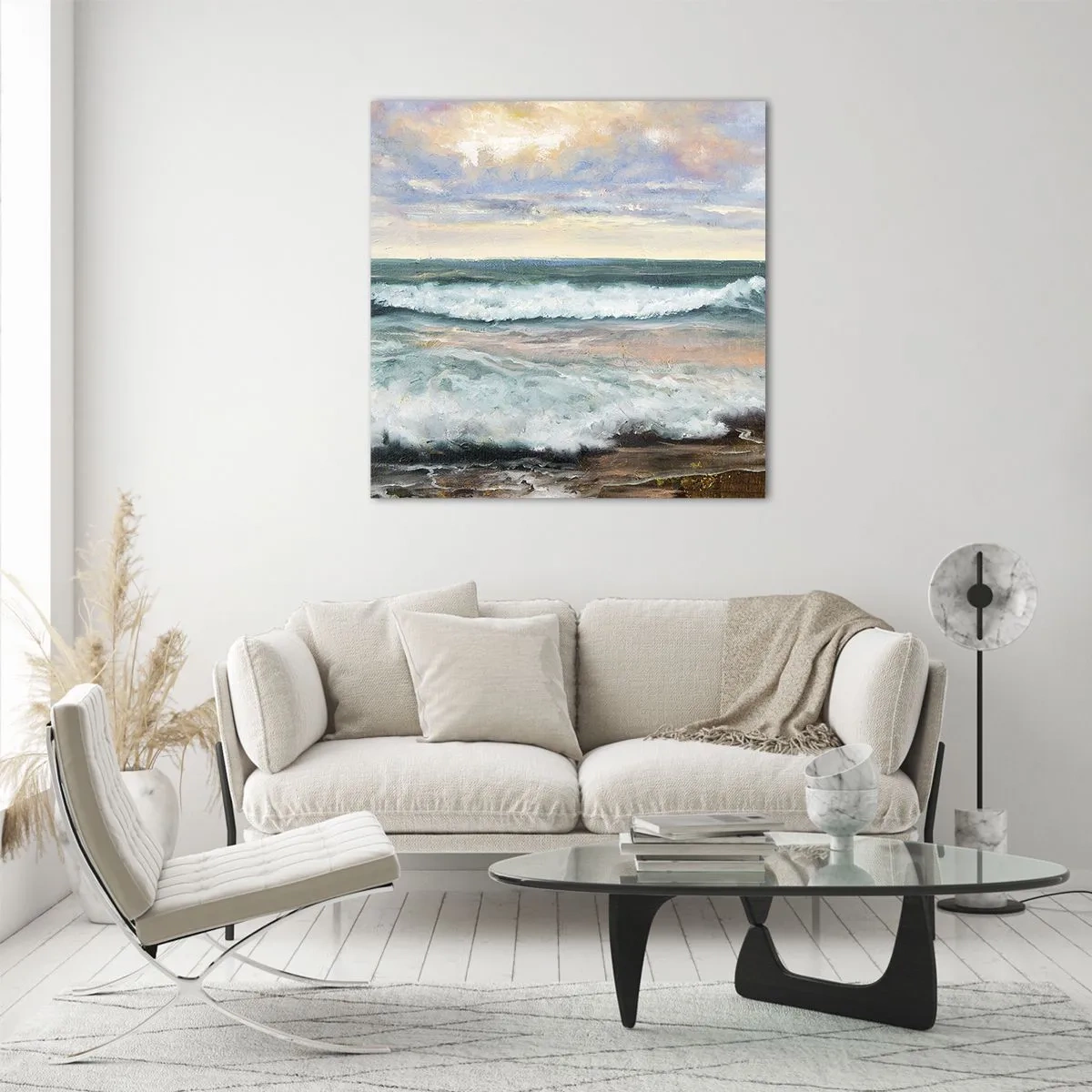 Obraz na szkle - Tutaj wygładzisz duszę - 40x40 cm