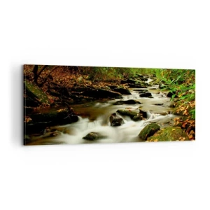 Obraz na płótnie - Jak płynne srebro - 100x40 cm