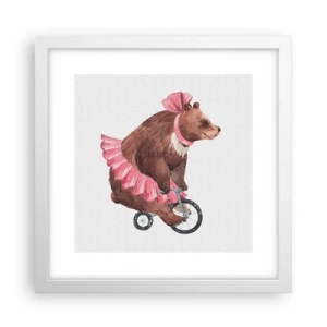 Plakat w białej ramie - Ale cyrk! - 30x30 cm