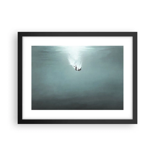 Plakat w czarnej ramie - W objęciach oceanu - 40x30 cm