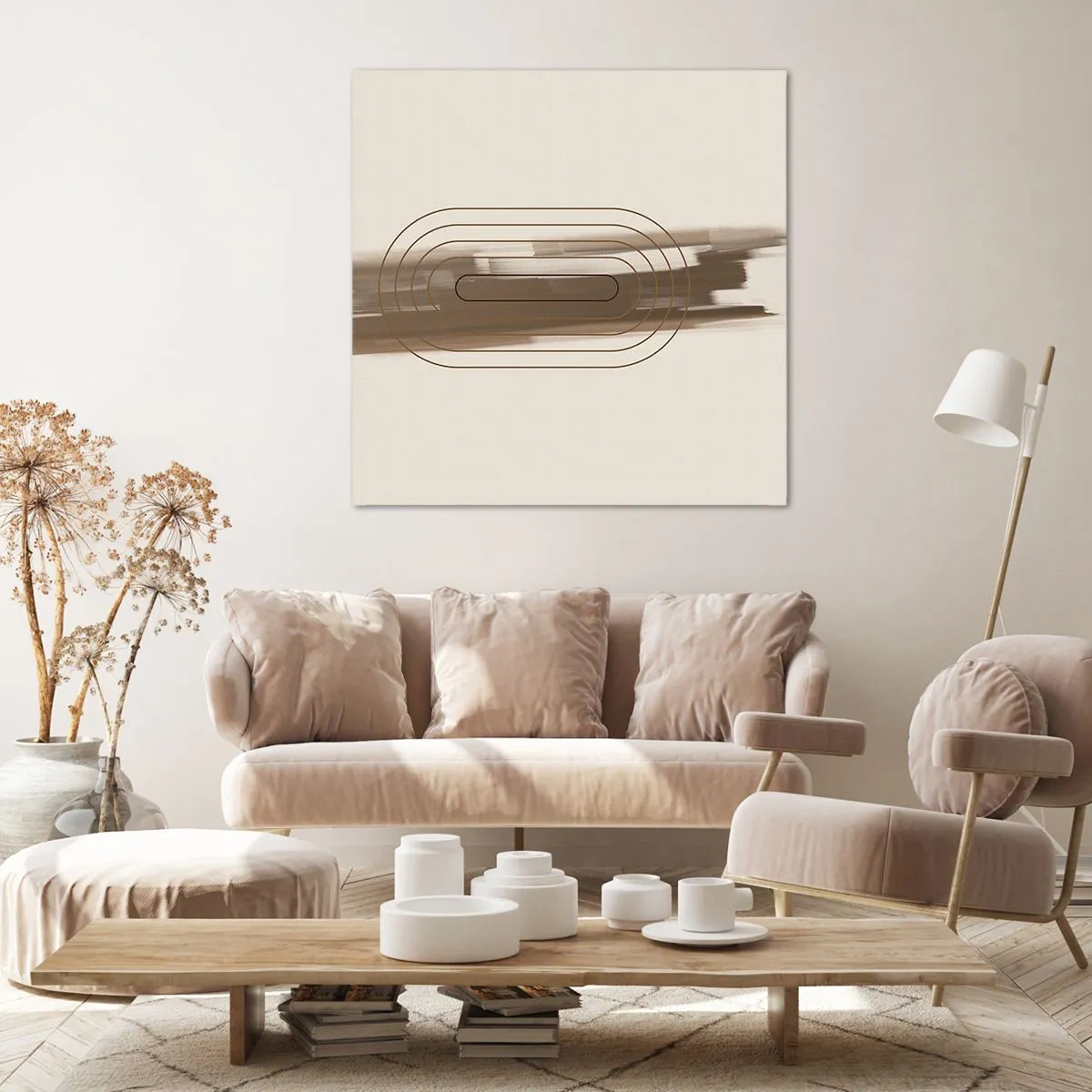 Obraz na płótnie - Powiew szarości - 60x60 cm