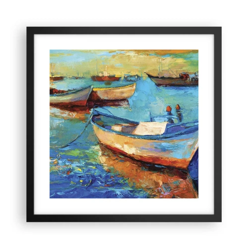 Plakat w czarnej ramie - W południowej zatoce - 40x40 cm