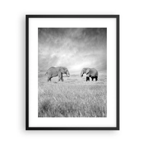 Plakat w czarnej ramie - Szare jest piękne - 40x50 cm