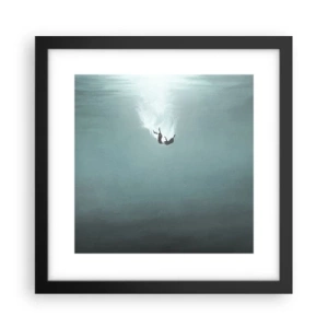 Plakat w czarnej ramie - W objęciach oceanu - 30x30 cm