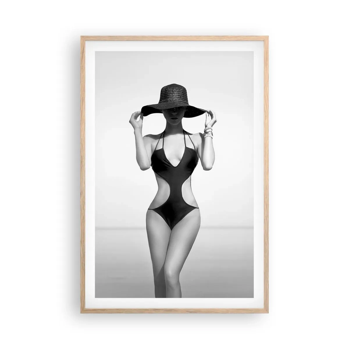 Plakat w ramie jasny dąb - Na imię mi: Elegancja - 61x91 cm