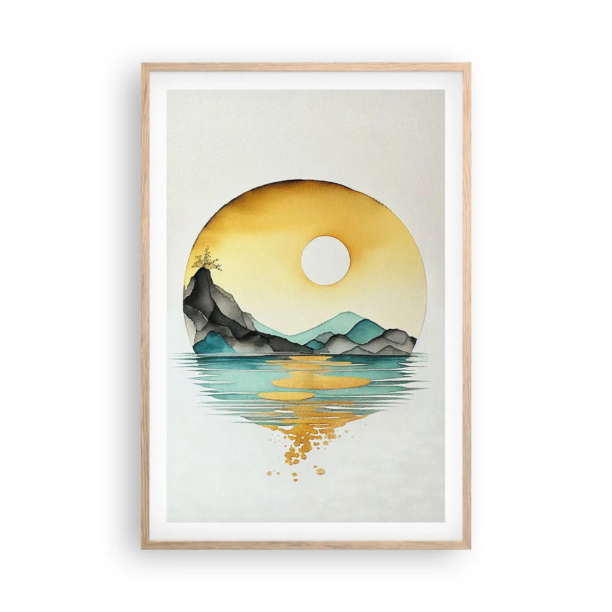 Plakat w ramie jasny dąb - W kręgu piękna - 61x91 cm