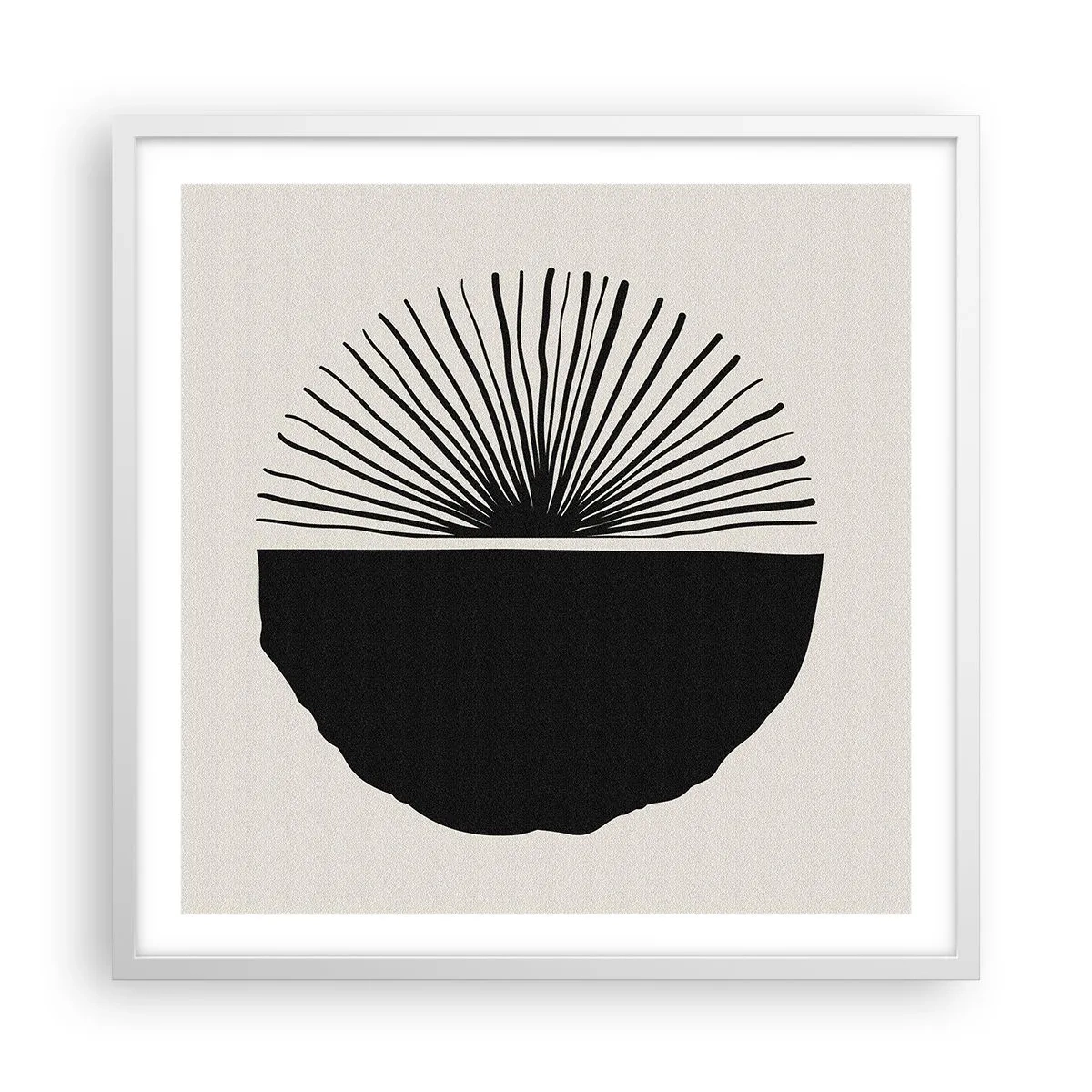 Plakat w białej ramie - Wachlarz możliwości - 60x60 cm