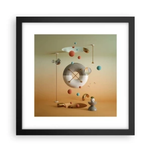Plakat w czarnej ramie - Wszystko się zdarzyć może - 30x30 cm