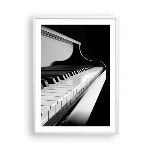 Plakat w białej ramie - Harmonia kształtów i barw - 50x70 cm