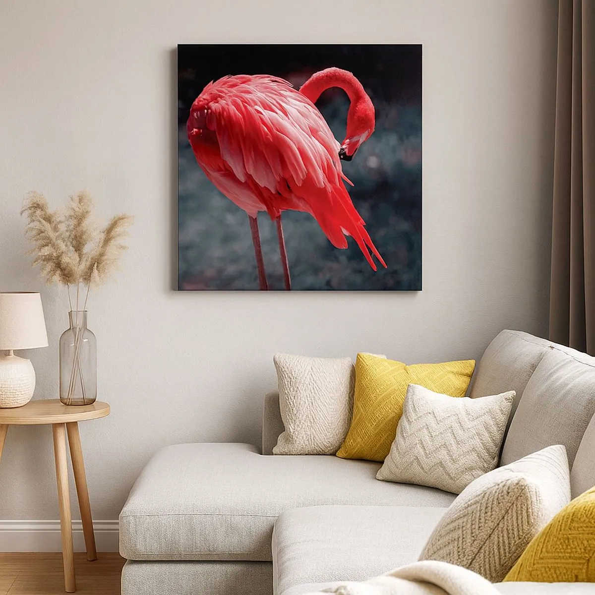 Obraz na płótnie - Karmazynowy poemat natury - 30x30 cm