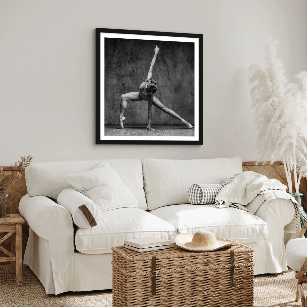 Plakat w czarnej ramie - Ideał równowagi - 60x60 cm