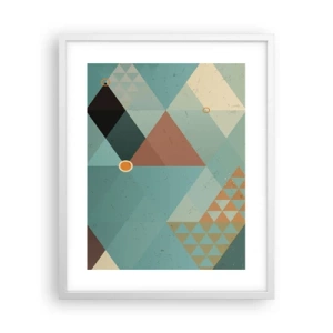 Plakat w białej ramie - Jedność wielości, wielość jedności - 40x50 cm