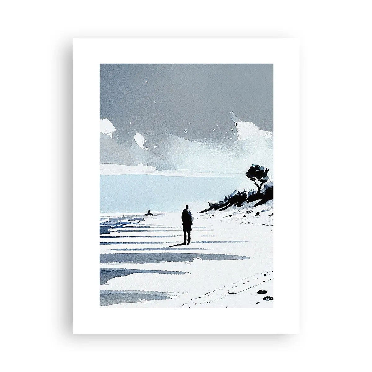Plakat - Sam na sam - 30x40 cm
