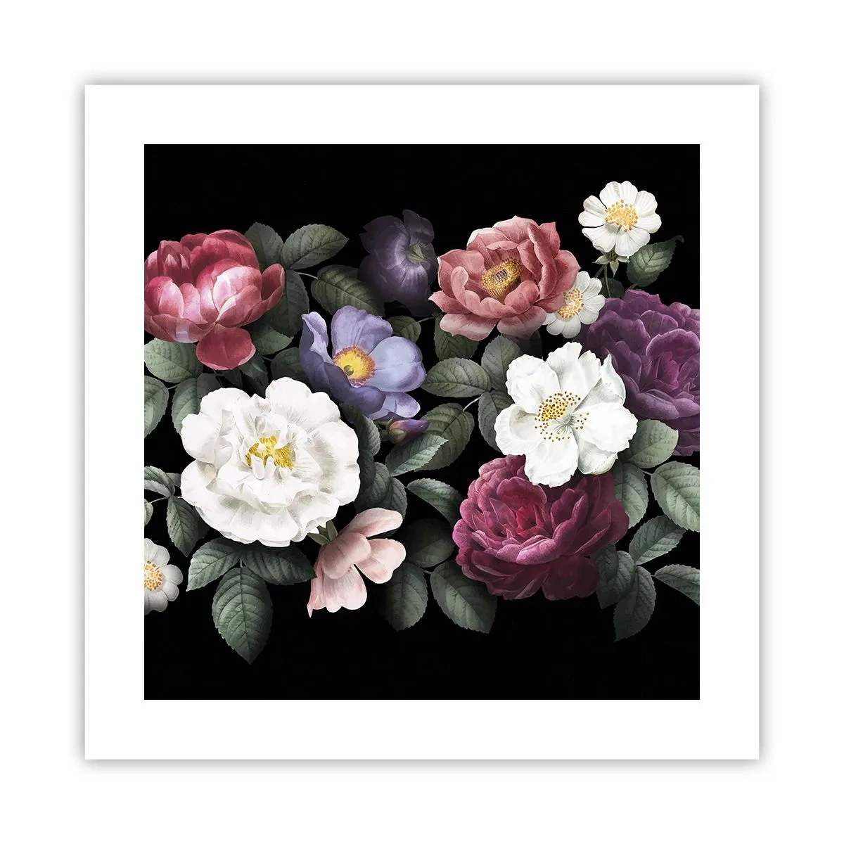 Plakat - Z angielskiego ogrodu - 40x40 cm