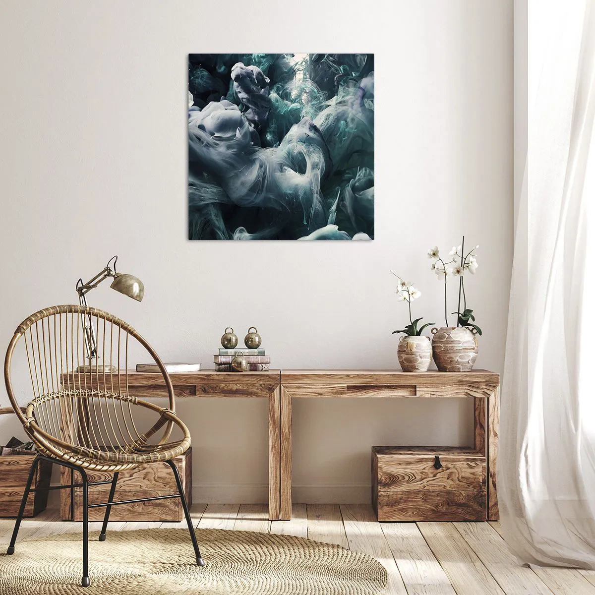 Obraz na płótnie - Ruch koloru - 40x40 cm