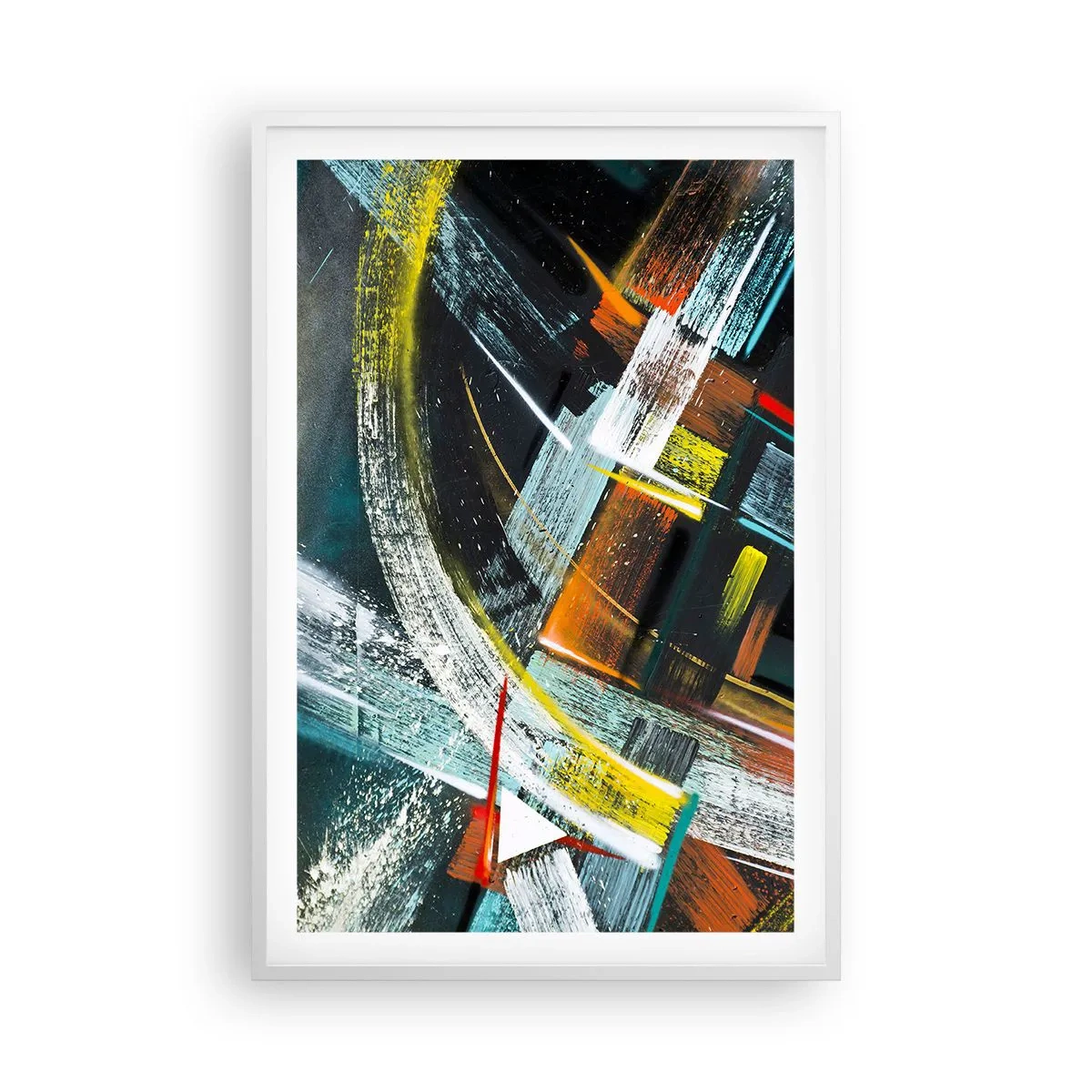 Plakat w białej ramie - Energia ruchu - 61x91 cm