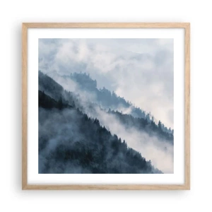 Plakat w ramie jasny dąb - Mistyka gór - 50x50 cm
