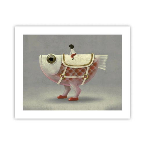 Plakat - Ryboński jeździec - 50x40 cm