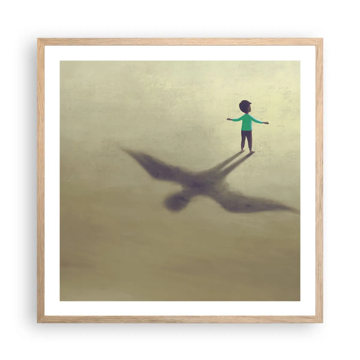 Plakat w ramie jasny dąb - Bohater przyszłości - 60x60 cm