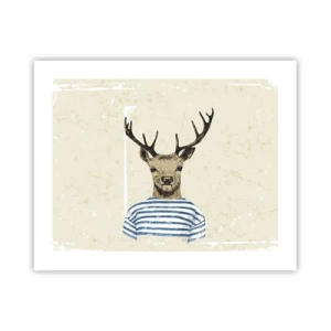 Plakat - Bo lubię koszulki w paski! - 50x40 cm