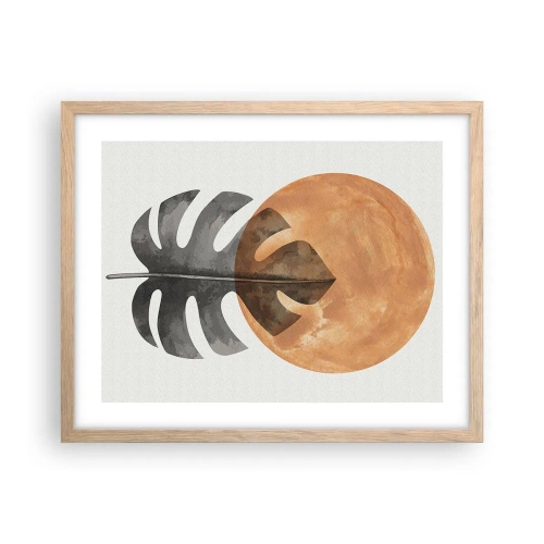 Plakat w ramie jasny dąb - Zawsze słońce - 50x40 cm