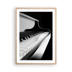 Plakat w ramie jasny dąb - Harmonia kształtów i barw - 50x70 cm