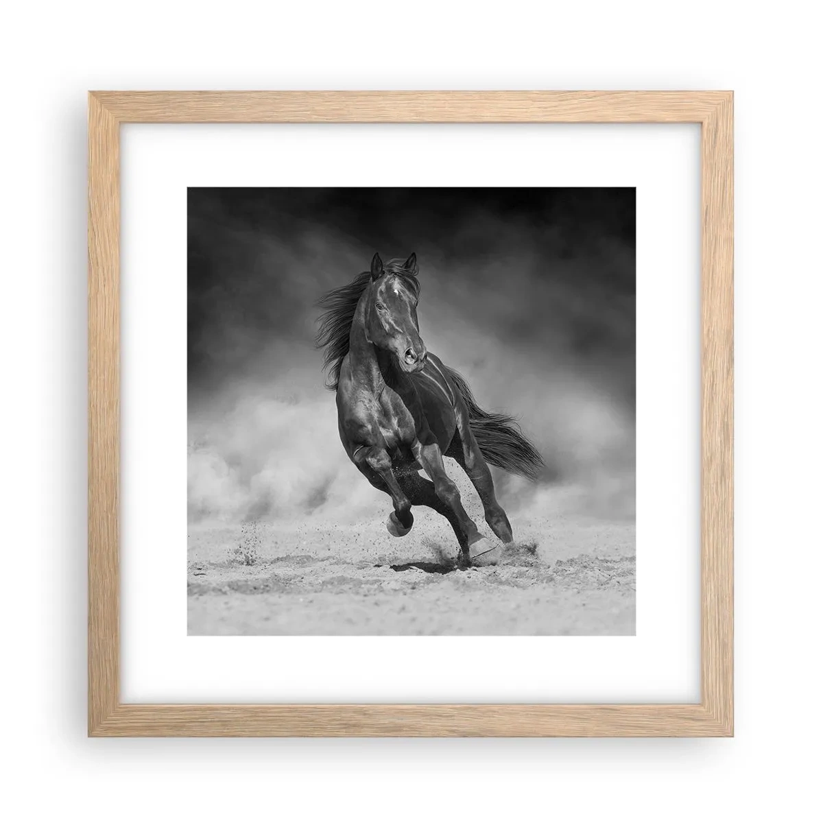 Plakat w ramie jasny dąb - Godny samego emira - 30x30 cm