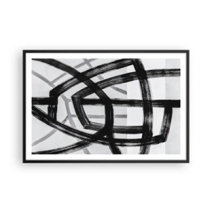 Plakat w czarnej ramie - Budowanie głębi - 91x61 cm