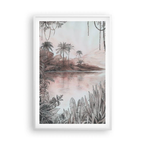 Plakat w białej ramie - XIX-wieczny pamiętnik odkrywcy - 61x91 cm