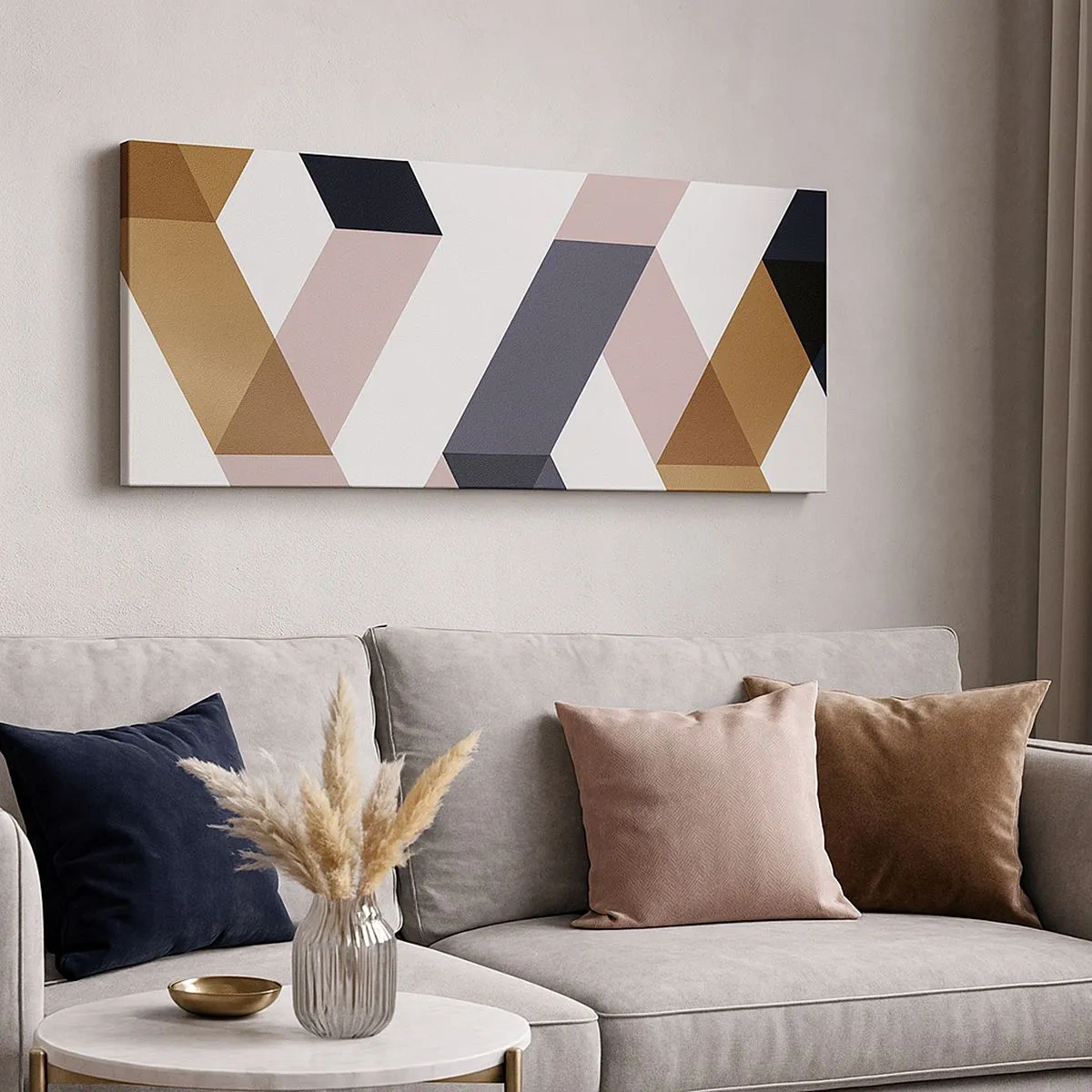 Obraz na płótnie - Płaszczyzny i kąty - 100x40 cm