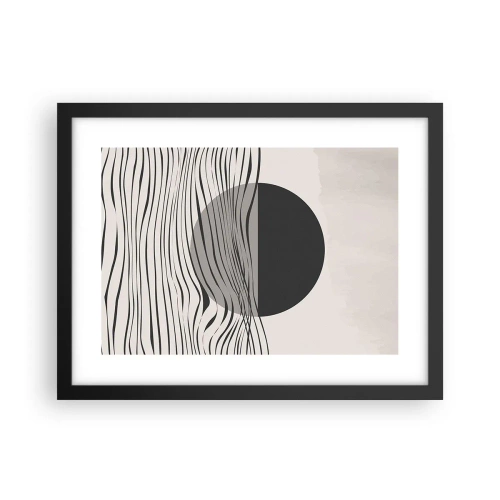 Plakat w czarnej ramie - Kompozycja połowiczna - 40x30 cm