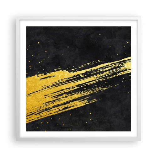 Plakat w białej ramie - Skok w nadprzestrzeń - 60x60 cm