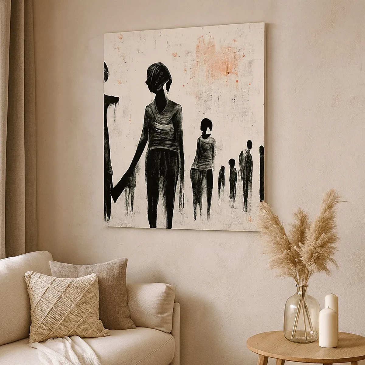 Obraz na płótnie - Przeciw samotności - 30x30 cm