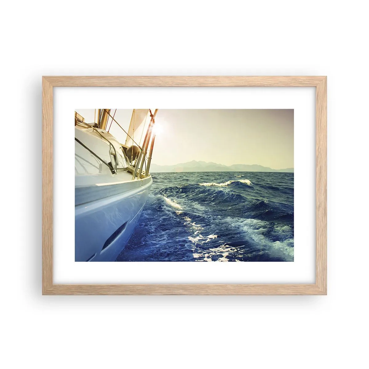 Plakat w ramie jasny dąb - Po przygodę - 40x30 cm