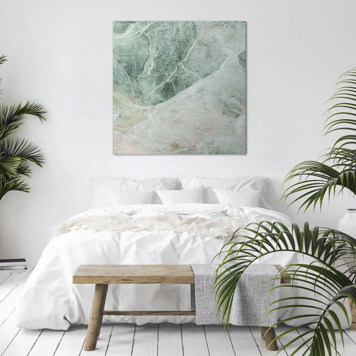 Obraz na płótnie - Szlachetny chłód kamienia - 60x60 cm