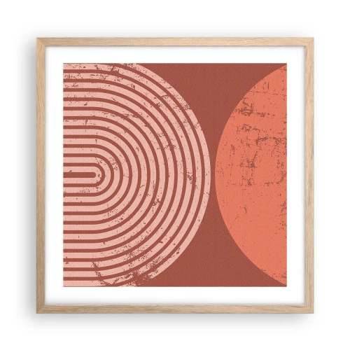 Plakat w ramie jasny dąb - Bliska relacja - 50x50 cm