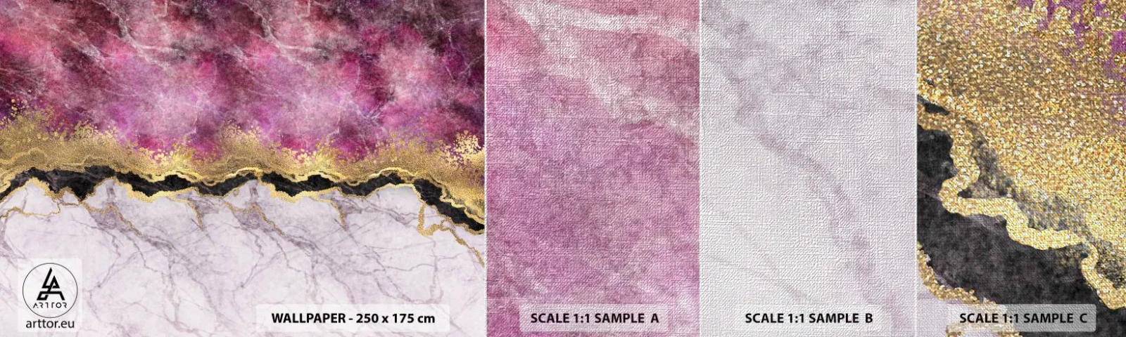 Fototapeta Próbka Premium Canvas - Na granicy - Abstrakcja, Sztuka, Tekstura - 100x30 cm