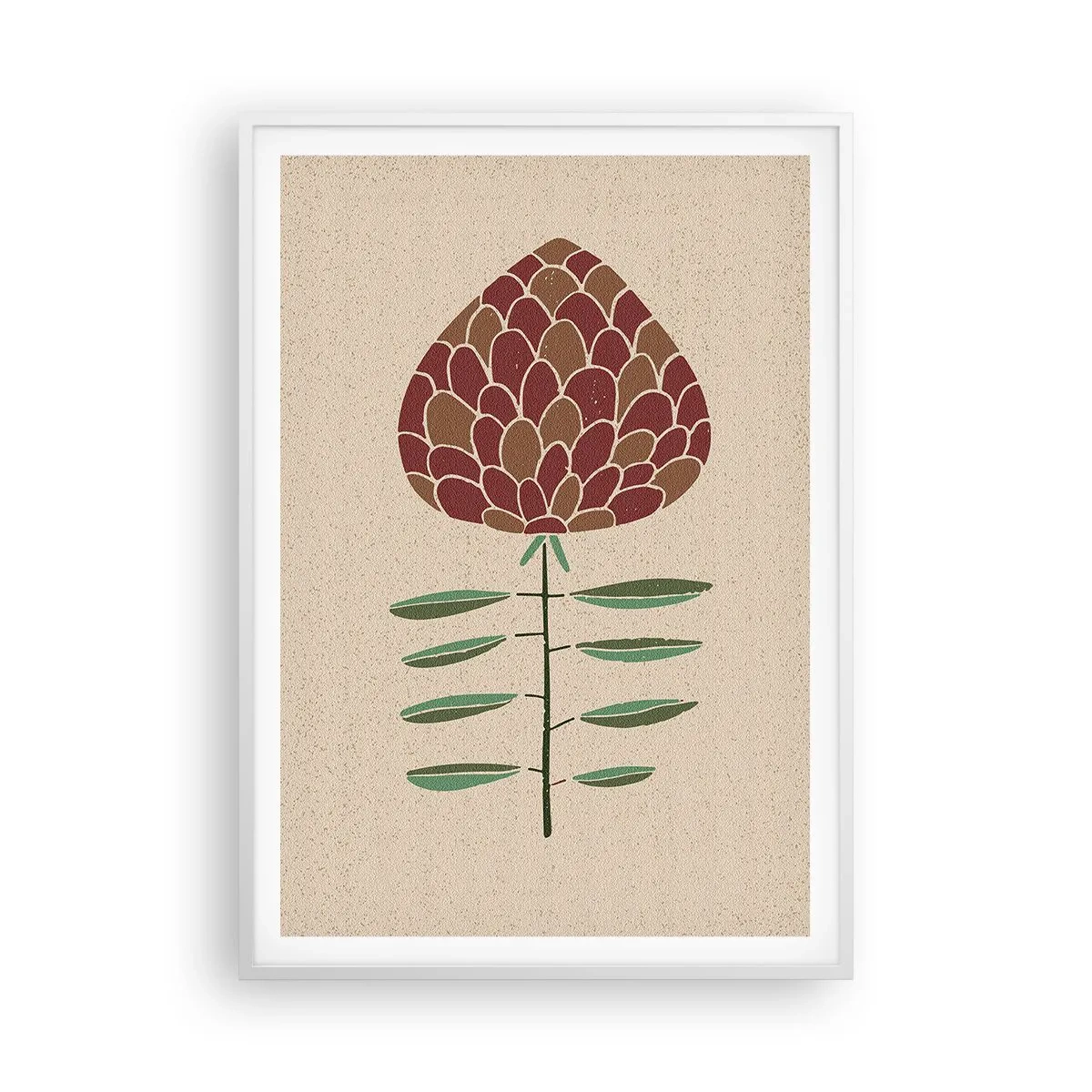 Plakat w białej ramie - Jak wielka szycha - 70x100 cm