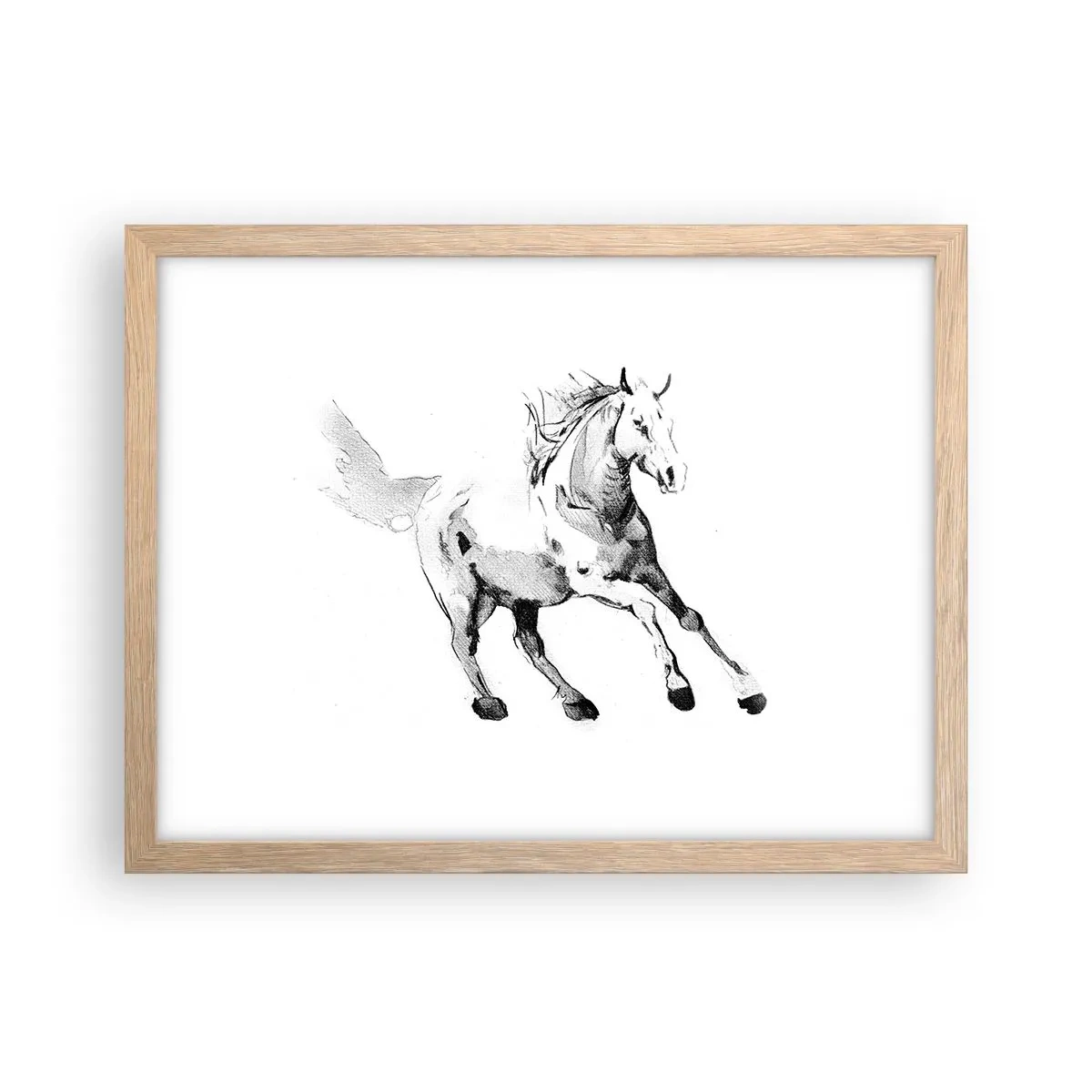 Plakat w ramie jasny dąb - Nieujarzmiona dusza - 40x30 cm