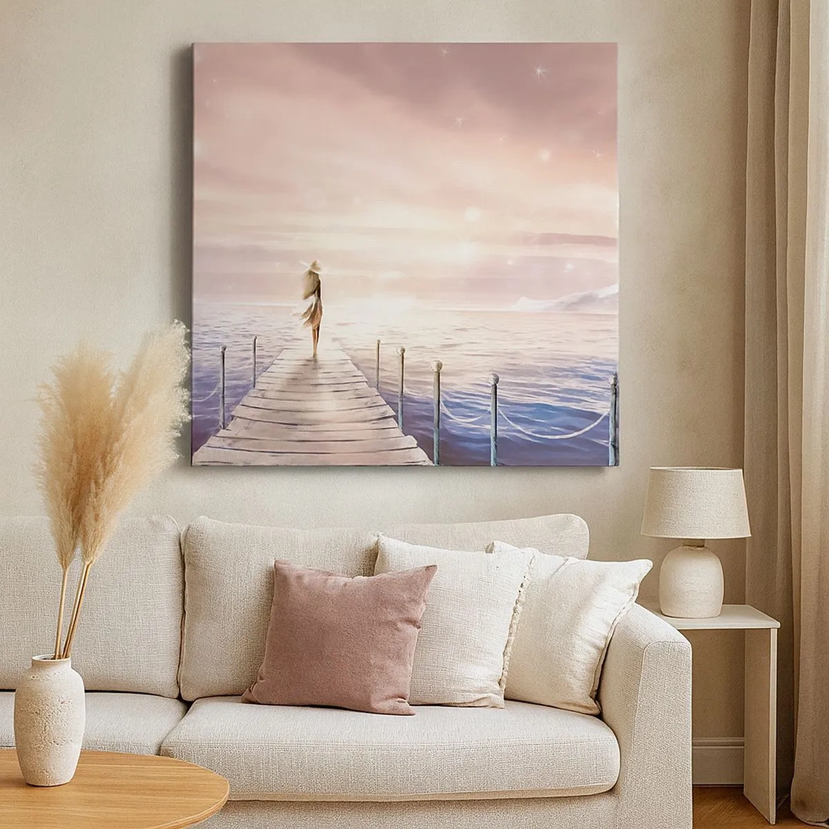 Obraz na płótnie - W świetle marzenia - 30x30 cm