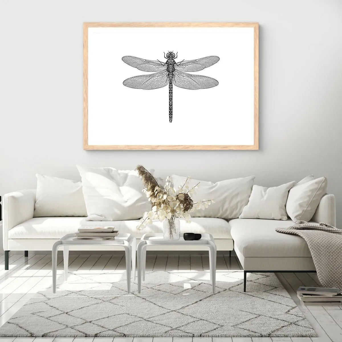 Plakat w ramie jasny dąb - Precyzja natury - 91x61 cm