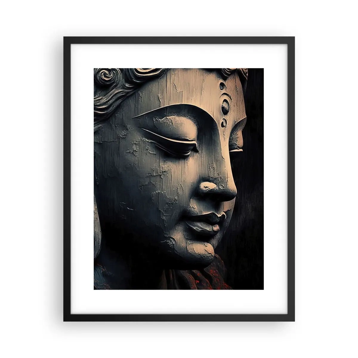 Plakat w czarnej ramie - W zgodzie ze światem - 40x50 cm